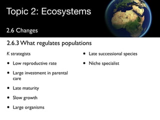 Regulating populations