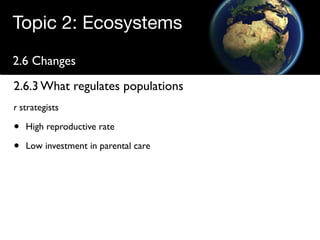 Regulating populations