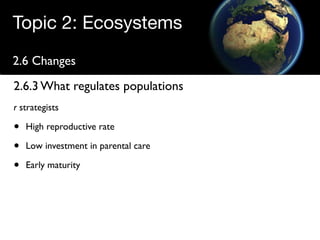 Regulating populations