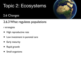 Regulating populations