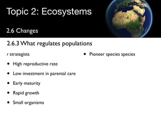 Regulating populations