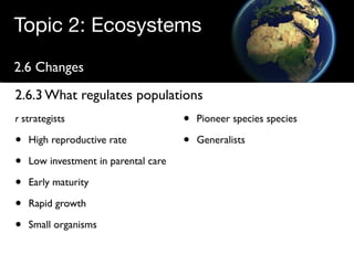 Regulating populations