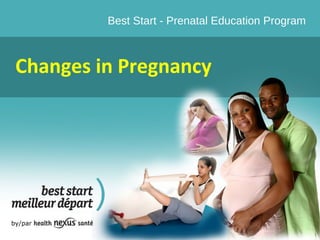 Best Start - Prenatal Education Program
Changes in Pregnancy
 
