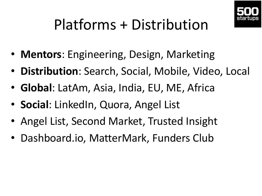 Platforms + Distribution