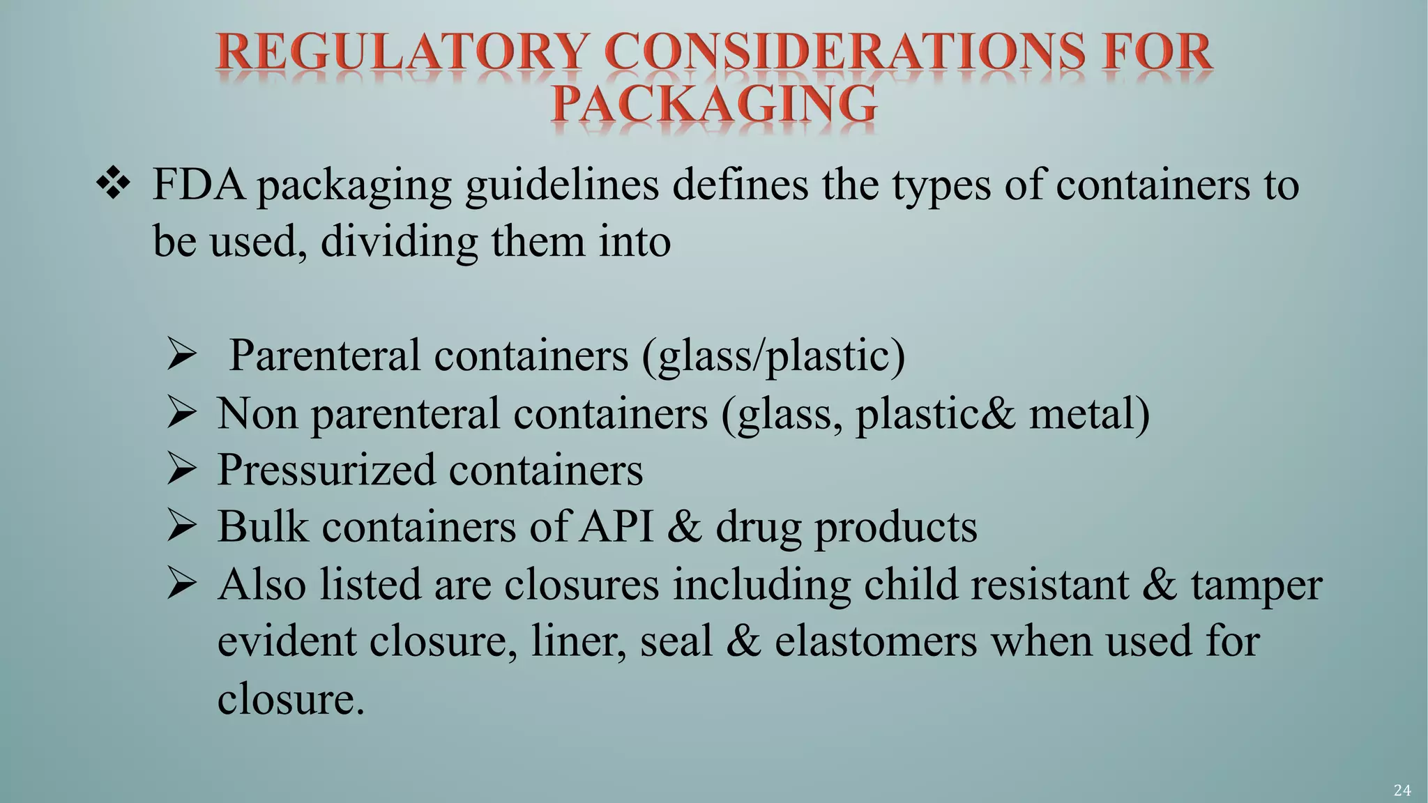 Changes to an approved NDA and ANDA Regulatory considerations for ...