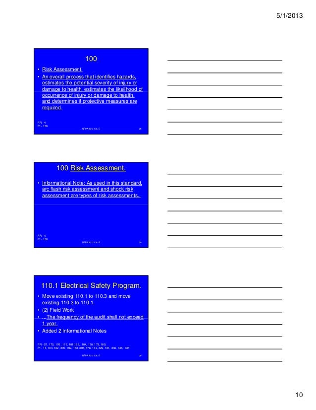 Changes to nfpa 70 e®, 2015, standard for electrical safety in the w…