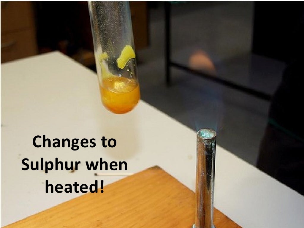 Changes to sulphur when heated! by axel