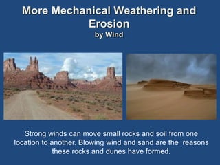 Wind Moving Over Rocks Changes to Surface of Earth Review constructiveanddestructiveforces ...