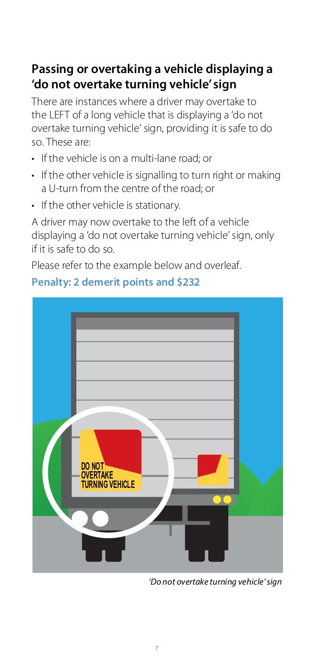 Changes to the NSW road rules