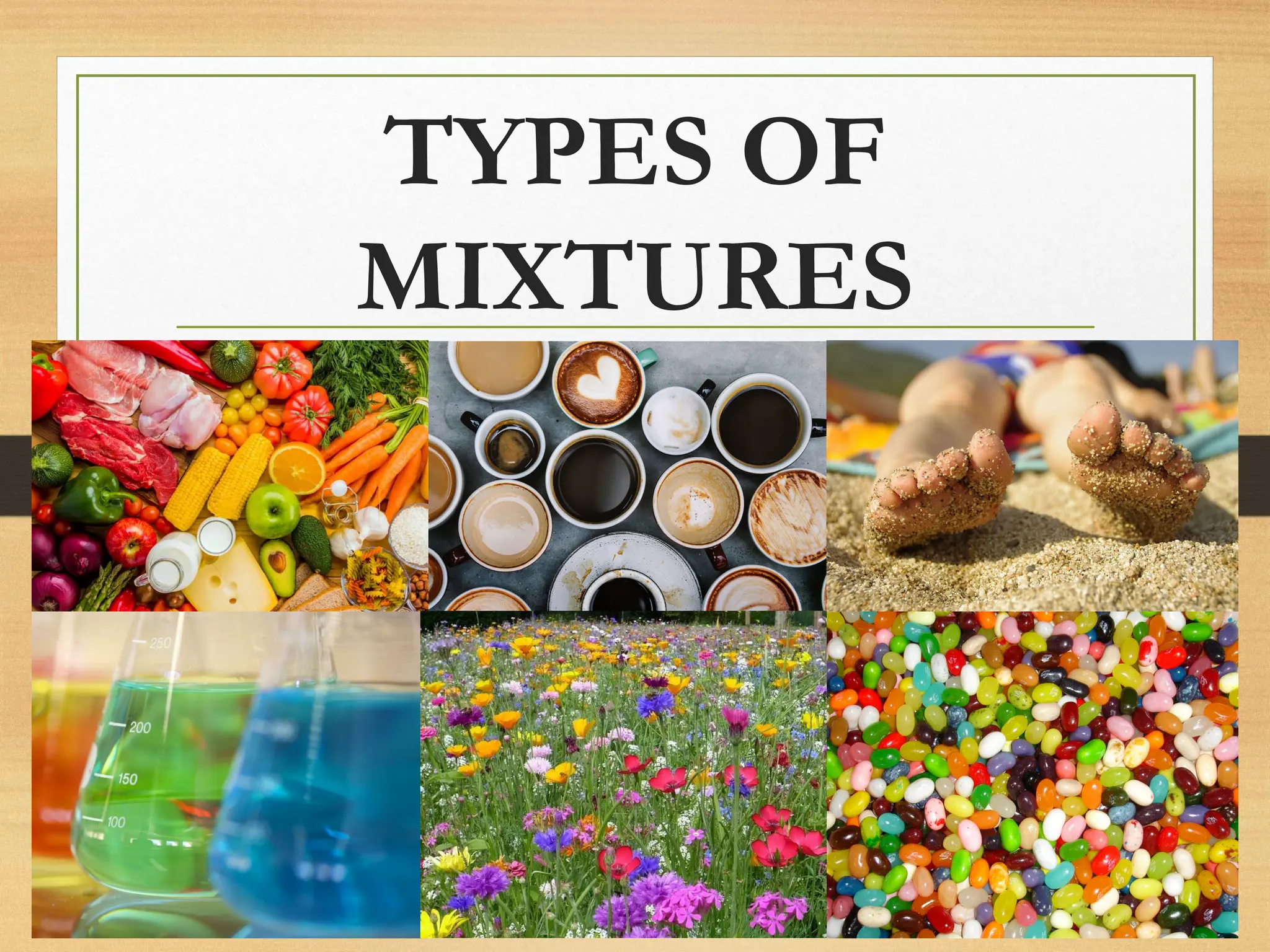 TYPES OF
MIXTURES
 