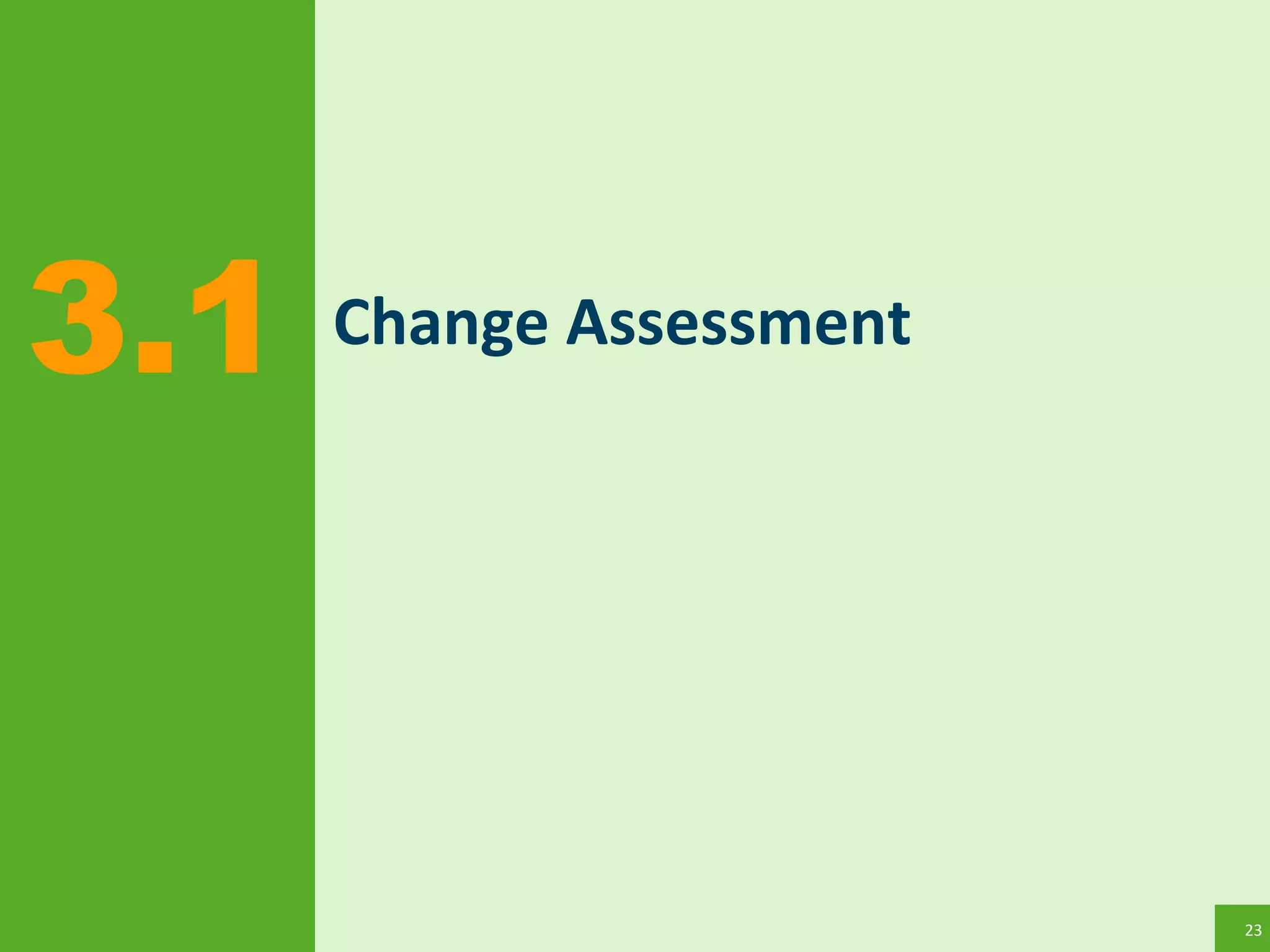 23
Change Assessment3.1
 