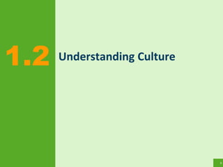 9
Understanding Culture1.2
 