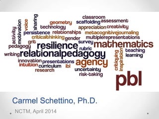 Carmel Schettino, Ph.D.
NCTM, April 2014
 