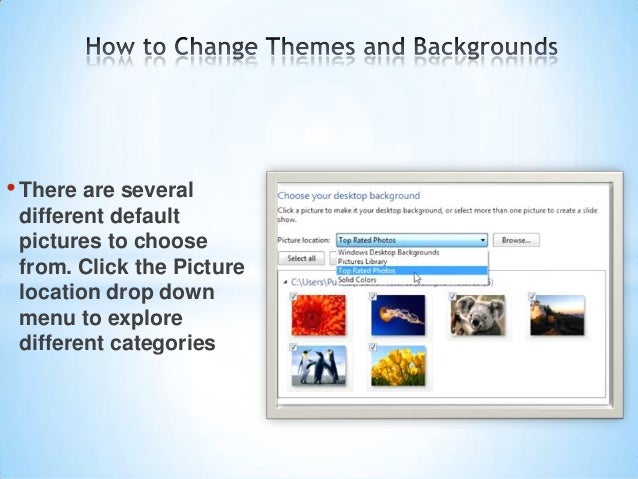 please remember to change the desktop background before a presentation