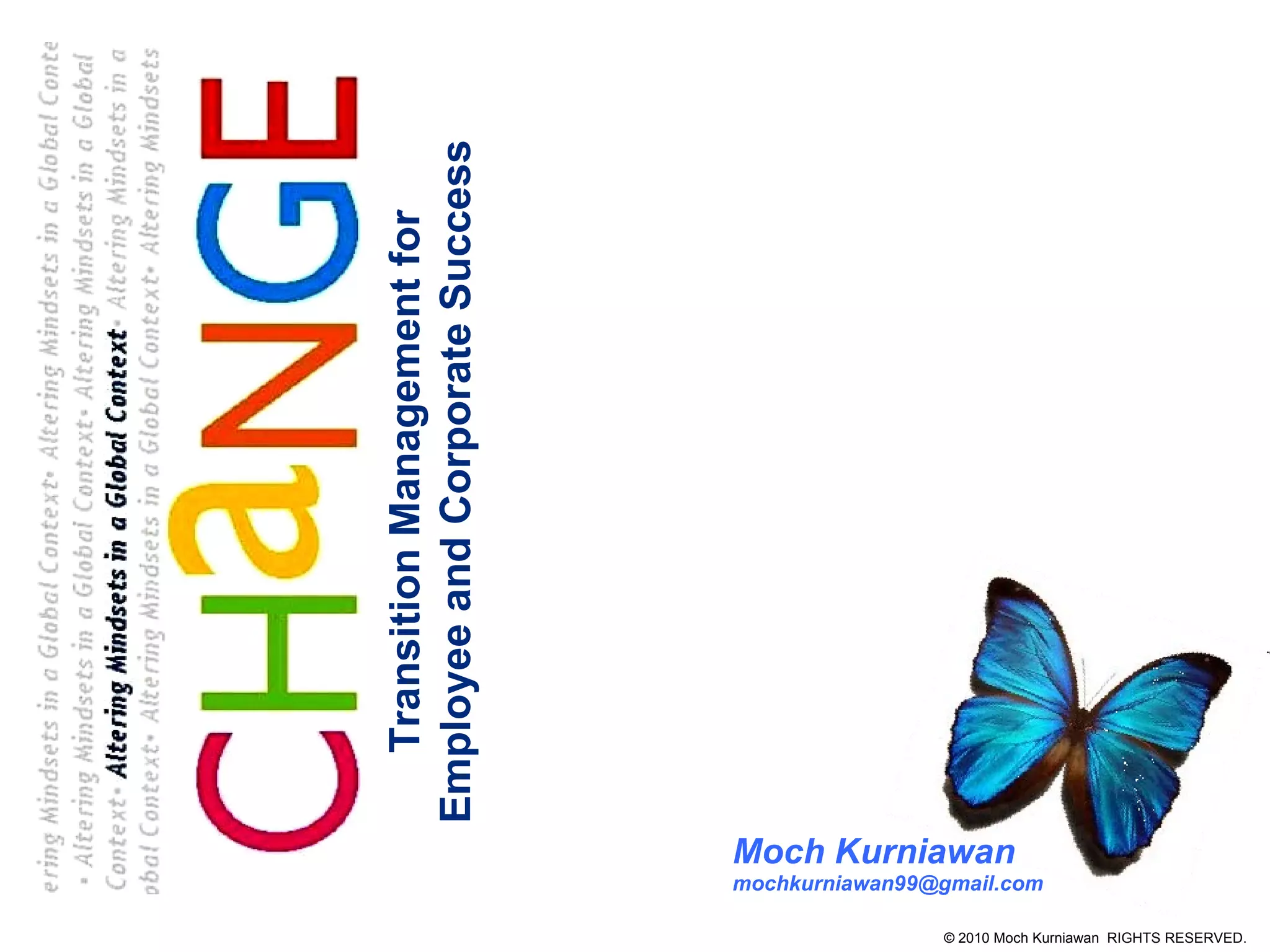 Moch Kurniawan [email_address] Transition Management for Employee and Corporate Success 