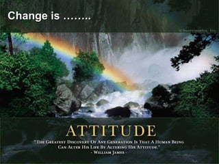 A Reflection…. Change is …….. 