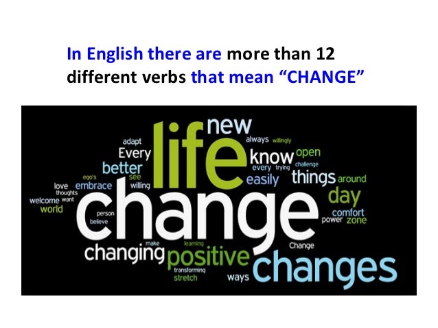 Vocabulary On CHANGES