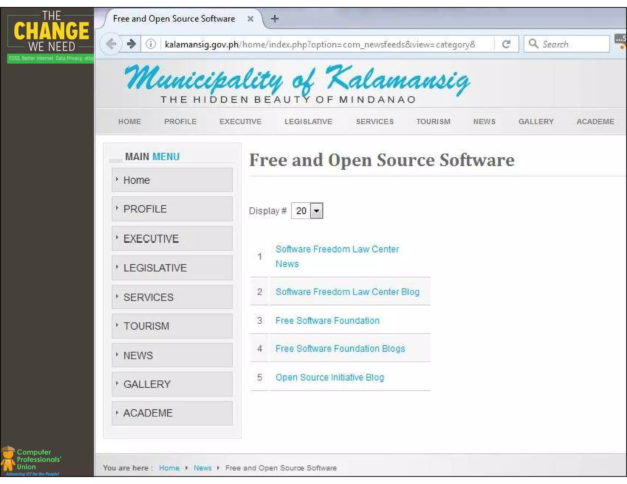 Change We Need: FOSS