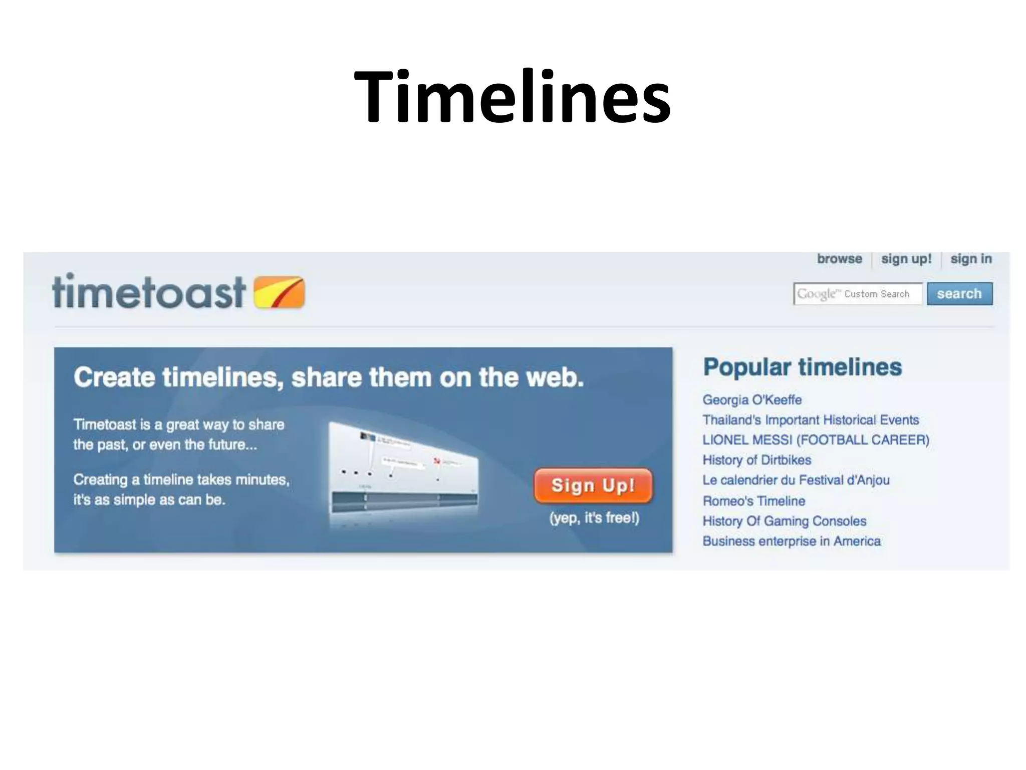 Timelines
 