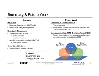 A Framework and Infrastructure for Uncertainty Quantification and ...