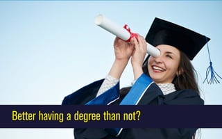 Better having a degree than not?

 