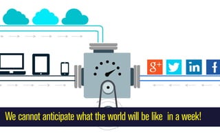 We cannot anticipate what the world will be like in a week!

 