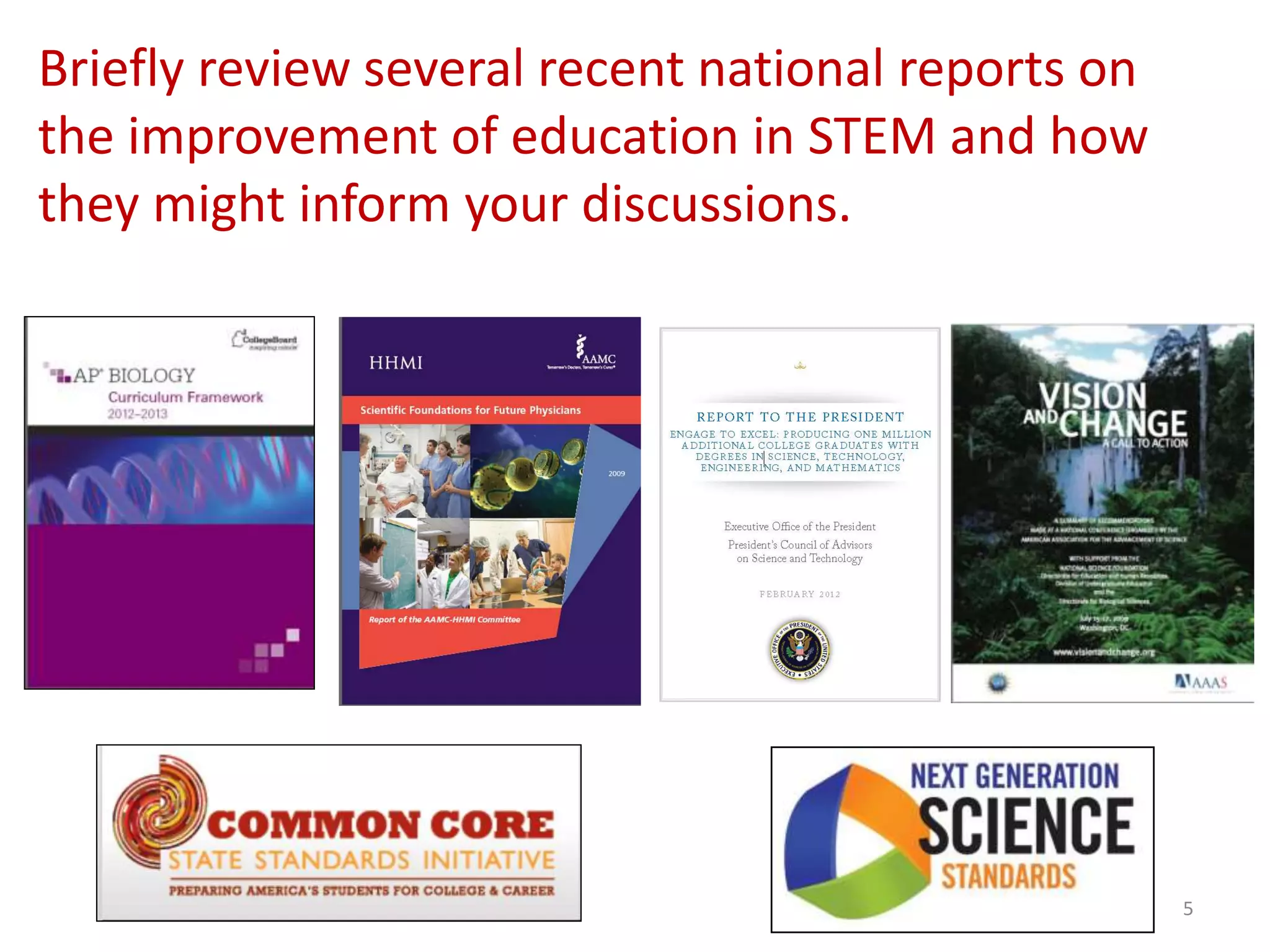 The Changing National Landscape of STEM Education | PPTX