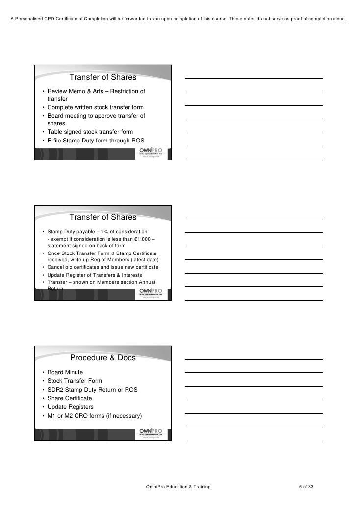 dating stock transfer form
