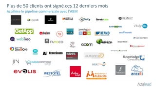 Plus de 50 clients ont signé ces 12 derniers mois
Accélère le pipeline commerciale avec l’ABM
 