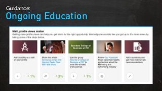 Ongoing Education
Guidance:
 