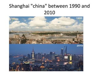 Shanghai "china" between 1990 and
2010
 