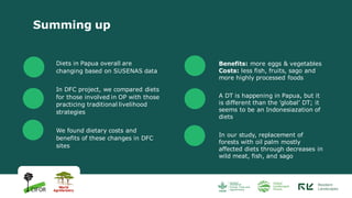 Changing forests, changing diets in Papua