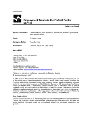 Changing Face Of Public Service