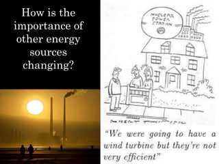 How is the
importance of
other energy
sources
changing?
 