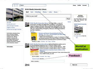 WorldCat application Feedback 