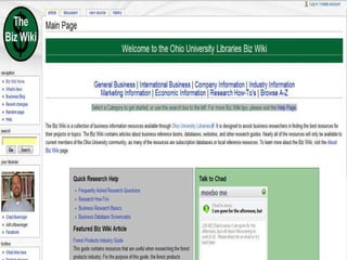 Wikis as Subject Guides 