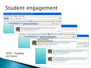 Student engagement#FOF = Funding our future