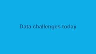 Data  challenges  today
 