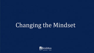 CLEANING SERVICES
Changing the Mindset
 