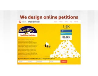 We design online petitions
 
