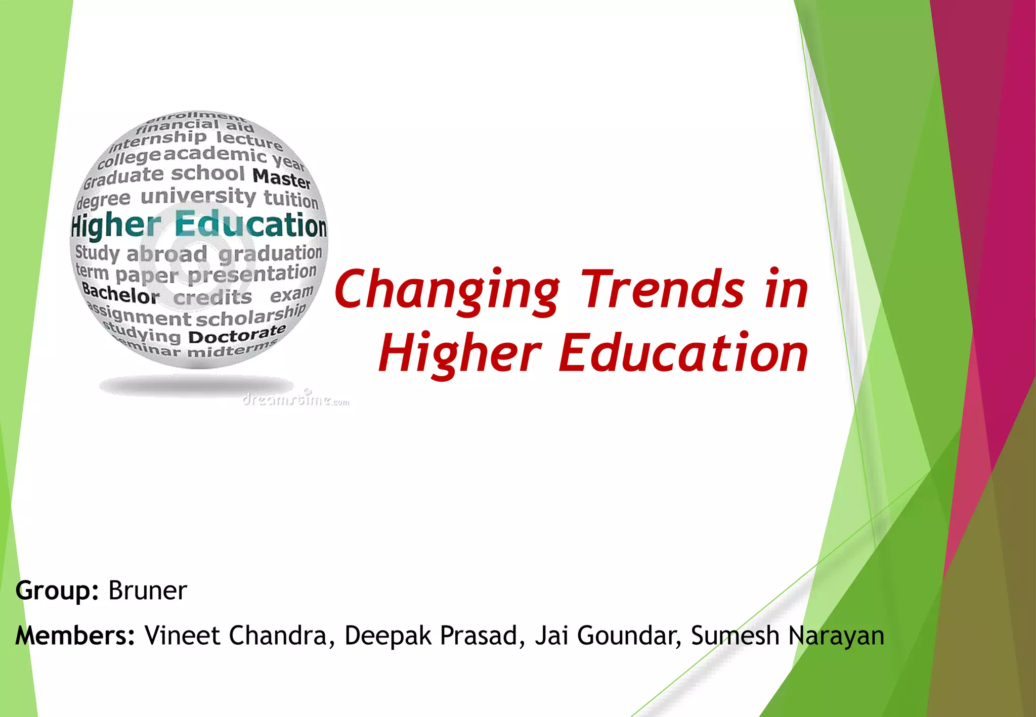 Changing trends in higher education PPT