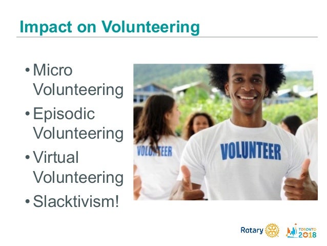 Changing Trends In Volunteering Changing Trends In Volunteering