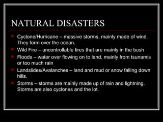 Changing weather patterns | PPT