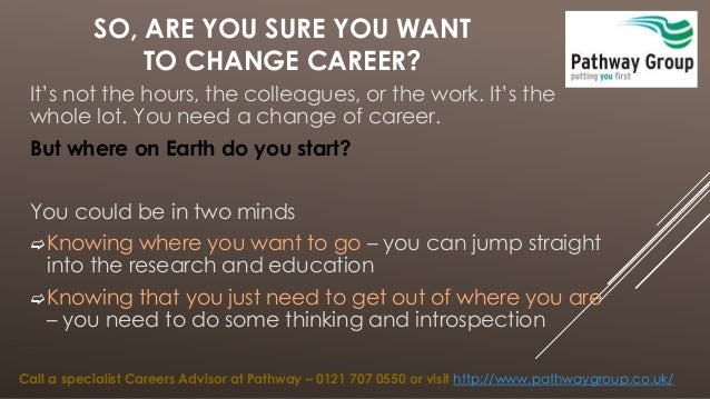 i want to change careers