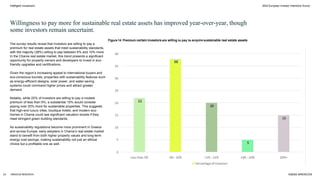 ARENCOS RESEARCH ©2025 ARENCOS
2024 European Investor Intentions Survey
The survey results reveal that investors are willing to pay a
premium for real estate assets that meet sustainability standards,
with the majority (38%) willing to pay between 6% and 10% more.
In the Chania real estate market, this trend presents a significant
opportunity for property owners and developers to invest in eco-
friendly upgrades and certifications.
Given the region’s increasing appeal to international buyers and
eco-conscious tourists, properties with sustainability features such
as energy-efficient designs, solar power, and water-saving
systems could command higher prices and attract greater
demand.
Notably, while 22% of investors are willing to pay a modest
premium of less than 5%, a substantial 15% would consider
paying over 20% more for sustainable properties. This suggests
that high-end luxury villas, boutique hotels, and modern eco-
homes in Chania could see significant valuation boosts if they
meet stringent green building standards.
As sustainability regulations become more prominent in Greece
and across Europe, early adopters in Chania’s real estate market
stand to benefit from both higher property values and long-term
energy cost savings, making sustainability not just an ethical
choice but a profitable one as well.
23
Intelligent Investment
Willingness to pay more for sustainable real estate assets has improved year-over-year, though
some investors remain uncertaint.
Figure 14: Premium certain investors are willing to pay to acquire sustainable real estate assets
 
