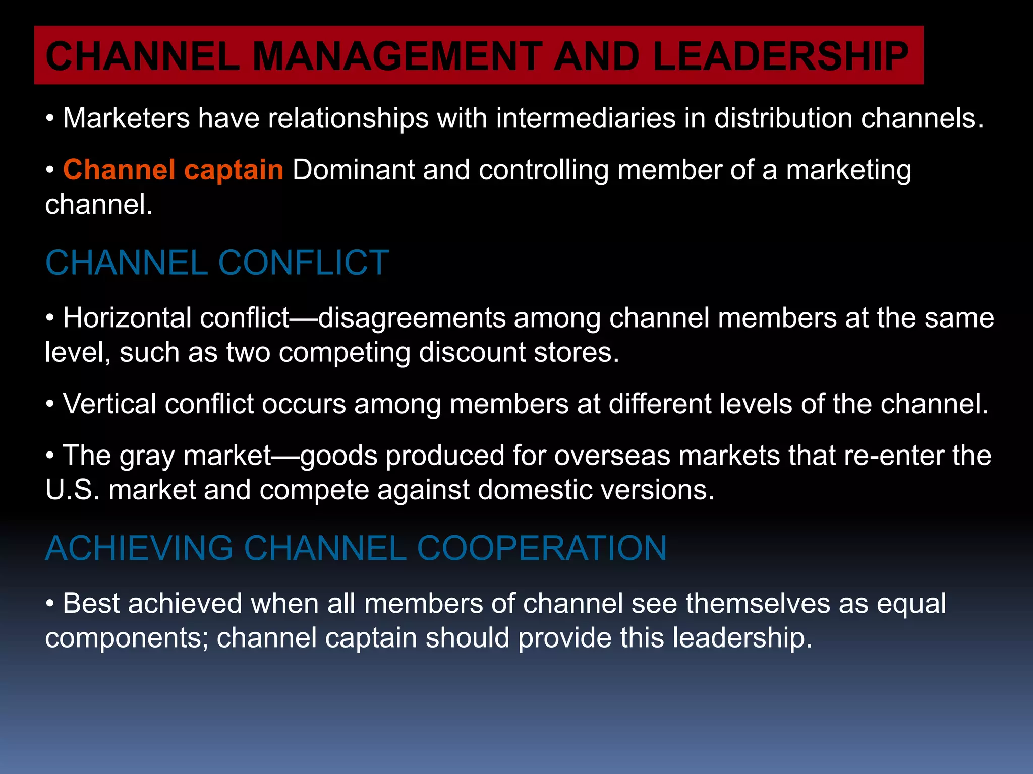Physical distribution (or logistics) consists of all activities involved in moving the right amount of the right products to the right place at the right time