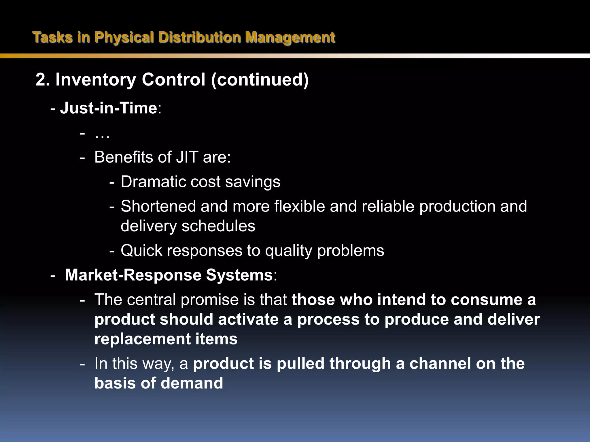 CHANNEL STRATEGY DECISIONSSELECTION OF A MARKETING CHANNEL• Multiple factors affect selection of a marketing channel.Market FactorsProduct FactorsOrganizational FactorsCompetitive Factors