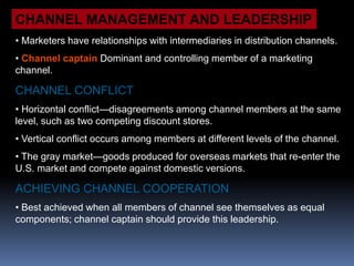 Physical distribution (or logistics) consists of all activities involved in moving the right amount of the right products to the right place at the right time