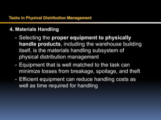 CHANNEL MANAGEMENT AND LEADERSHIP• Marketers have relationships with intermediaries in distribution channels.• Channel captain Dominant and controlling member of a marketing channel.CHANNEL CONFLICT• Horizontal conflict—disagreements among channel members at the same level, such as two competing discount stores.• Vertical conflict occurs among members at different levels of the channel.• The gray market—goods produced for overseas markets that re-enter the U.S. market and compete against domestic versions.ACHIEVING CHANNEL COOPERATION• Best achieved when all members of channel see themselves as equal components; channel captain should provide this leadership.