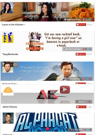 80 Nicely designed YouTuhe Channel Art Examples